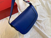 VALENTINO | Garavani SUPERVEE shoulder blue bag - 26.5x9x15cm - 5