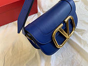 VALENTINO | Garavani SUPERVEE shoulder blue bag - 26.5x9x15cm - 3