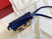 VALENTINO | Garavani SUPERVEE shoulder blue bag - 18x7.5x12.5cm - 5