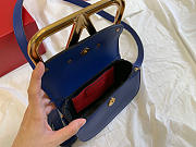 VALENTINO | Garavani SUPERVEE shoulder blue bag - 18x7.5x12.5cm - 4