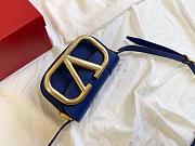 VALENTINO | Garavani SUPERVEE shoulder blue bag - 18x7.5x12.5cm - 3