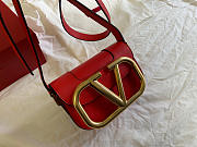 VALENTINO | Garavani SUPERVEE shoulder red bag - 18x7.5x12.5cm - 6