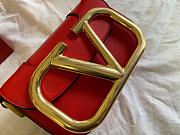 VALENTINO | Garavani SUPERVEE shoulder red bag - 18x7.5x12.5cm - 5
