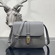 CELINE | Medium Tabou In Smooth Calfskin Grey - 196583 - 22x16x7cm - 1