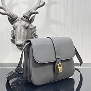 CELINE | Medium Tabou In Smooth Calfskin Grey - 196583 - 22x16x7cm - 6