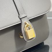 CELINE | Medium Tabou In Smooth Calfskin Grey - 196583 - 22x16x7cm - 3