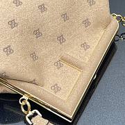 FENDI | First Medium Beige flannel bag with embroidery - 8BP127 - 5