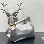 FENDI | First Medium Silver Bag - 8BP127 - 32.5x15x23.5cm - 2