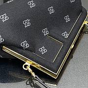 FENDI | First Small Black flannel bag with embroidery - 8BP129 - 2
