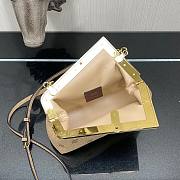 FENDI | First Small Beige flannel bag with embroidery - 8BP129 - 6
