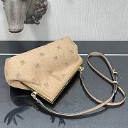 FENDI | First Small Beige flannel bag with embroidery - 8BP129 - 3
