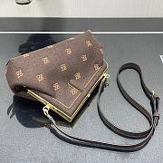 FENDI | First Small Dark Brown flannel bag with embroidery - 8BP129 - 3