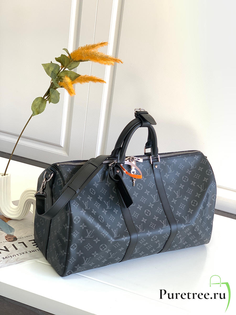 Instagram : AUTHENTIC KEEPALL XS IN MONOGRAM ECLIPSE CANVAS ✓ 100%  Guaranteed Authentic ✓ Excellent condition ✓ RANK A-SA ✓ Comes with  original strap and dust bag. ✓ Preloved ✓ Legit seller