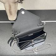 PRADA | Black Brushed leather shoulder bag - 1BH189 - 9.5x3.5x17cm - 6