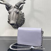 PRADA | Purple Brushed leather shoulder bag - 1BH189 - 9.5x3.5x17cm - 4