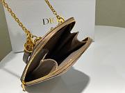 Dior | Lady Dior Warm Taupe phone holder - S0872O - 18 x 10.5 x 2.5 cm - 5