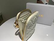 Dior | Lady Dior White phone holder - S0872O - 18 x 10.5 x 2.5 cm - 4