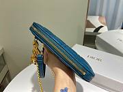 Dior | Lady Dior Blue phone holder - S0872O - 18 x 10.5 x 2.5 cm - 4
