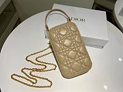 Dior | Lady Dior Beige phone holder - S0872O - 18 x 10.5 x 2.5 cm - 6
