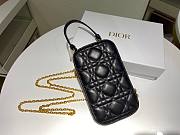 Dior | Lady Dior Black phone holder - S0872O - 18 x 10.5 x 2.5 cm - 2