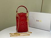 Dior | Lady Dior Red phone holder - S0872O - 18 x 10.5 x 2.5 cm - 4