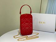 Dior | Lady Dior Red phone holder - S0872O - 18 x 10.5 x 2.5 cm - 3
