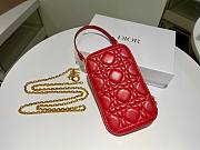 Dior | Lady Dior Red phone holder - S0872O - 18 x 10.5 x 2.5 cm - 2