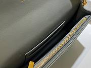 DIOR | Caro Gray belt pouch with chain - S5091U - 20 x 11.5 x 3.5 cm - 4