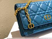 DIOR | Caro Blue belt pouch with chain - S5091U - 20 x 11.5 x 3.5 cm - 2