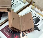 DIOR | Mini Warm Taupe Patent Wallet - S0178O - 11x9cm - 6