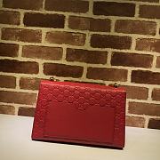 GUCCI | Padlock Medium Signature Red bag - 409486 - 30 x 19 x 10 cm - 3