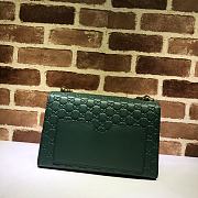 GUCCI | Padlock Medium Signature Green bag - 409486 - 30 x 19 x 10 cm - 5