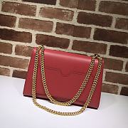 GUCCI | Padlock GG Red Leather Bag - 409486 - 30 x 19 x 10 cm - 6