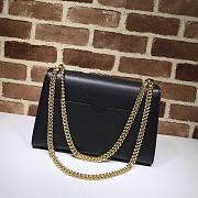 GUCCI | Padlock GG Black Leather Bag - 409486 - 30 x 19 x 10 cm - 2