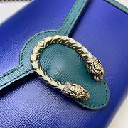 Gucci | Dionysus mini blue chain bag - 401231 - 20 x 13.5 x 3 cm - 4