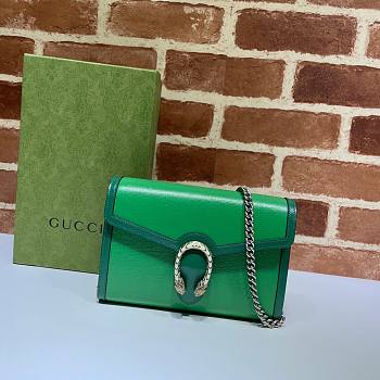 Gucci | Dionysus mini Green chain bag - 401231 - 20 x 13.5 x 3 cm