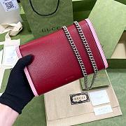 Gucci | Dionysus mini Red chain bag - 401231 - 20 x 13.5 x 3 cm - 6