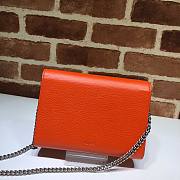 Gucci Dionysus GG Supreme Orange chain wallet - 401231 - 20x13.5x3cm - 6