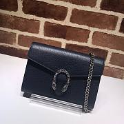 Gucci Dionysus GG Supreme Black chain wallet - 401231 - 20x13.5x3cm - 1
