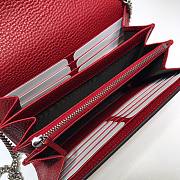 Gucci Dionysus GG Supreme Red chain wallet - 401231 - 20x13.5x3cm - 2