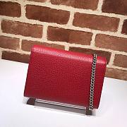Gucci Dionysus GG Supreme Red chain wallet - 401231 - 20x13.5x3cm - 3