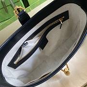 Gucci Jackie 1961 Small Shoulder Bag Black/White - 636706 - 28x19x4.5cm - 5