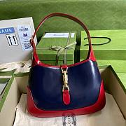 Gucci Jackie 1961 Small Shoulder Bag Blue/Red - 636706 - 28x19x4.5cm - 1