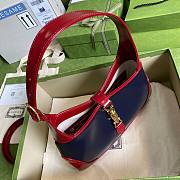 Gucci Jackie 1961 Small Shoulder Bag Blue/Red - 636706 - 28x19x4.5cm - 4