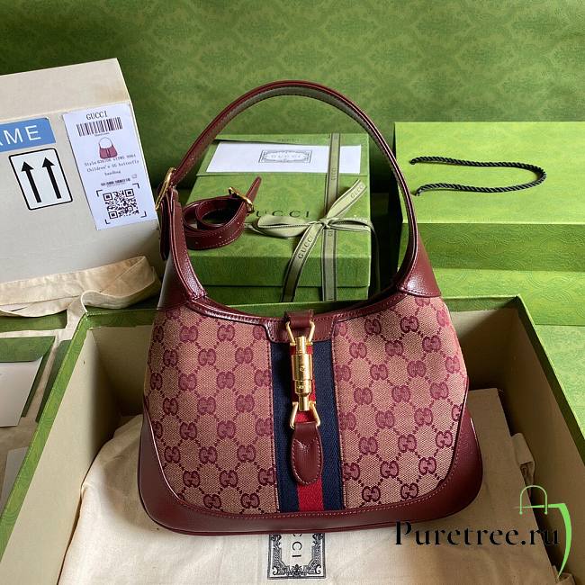 Gucci | Jackie 1961 small Burgundy bag - ‎636706 - 28 x 19 x 4.5cm - 1