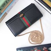 GUCCI | Ophidia GG Black chain wallet - 546592 - 19 x 10 x 3.5 cm - 4