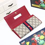 GUCCI | Ophidia GG Red chain wallet - 546592 - 19 x 10 x 3.5 cm - 6