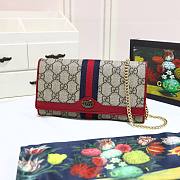 GUCCI | Ophidia GG Red chain wallet - 546592 - 19 x 10 x 3.5 cm - 4
