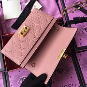 GUCCI | Padlock continental pink wallet - 453506 - 19 x 10 x 3.5 cm - 4