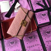 GUCCI | Padlock continental pink wallet - 453506 - 19 x 10 x 3.5 cm - 2
